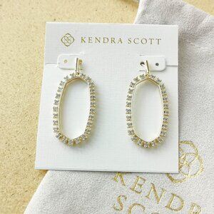 NEW Kendra Scott Gold Elle Crystal Earrings